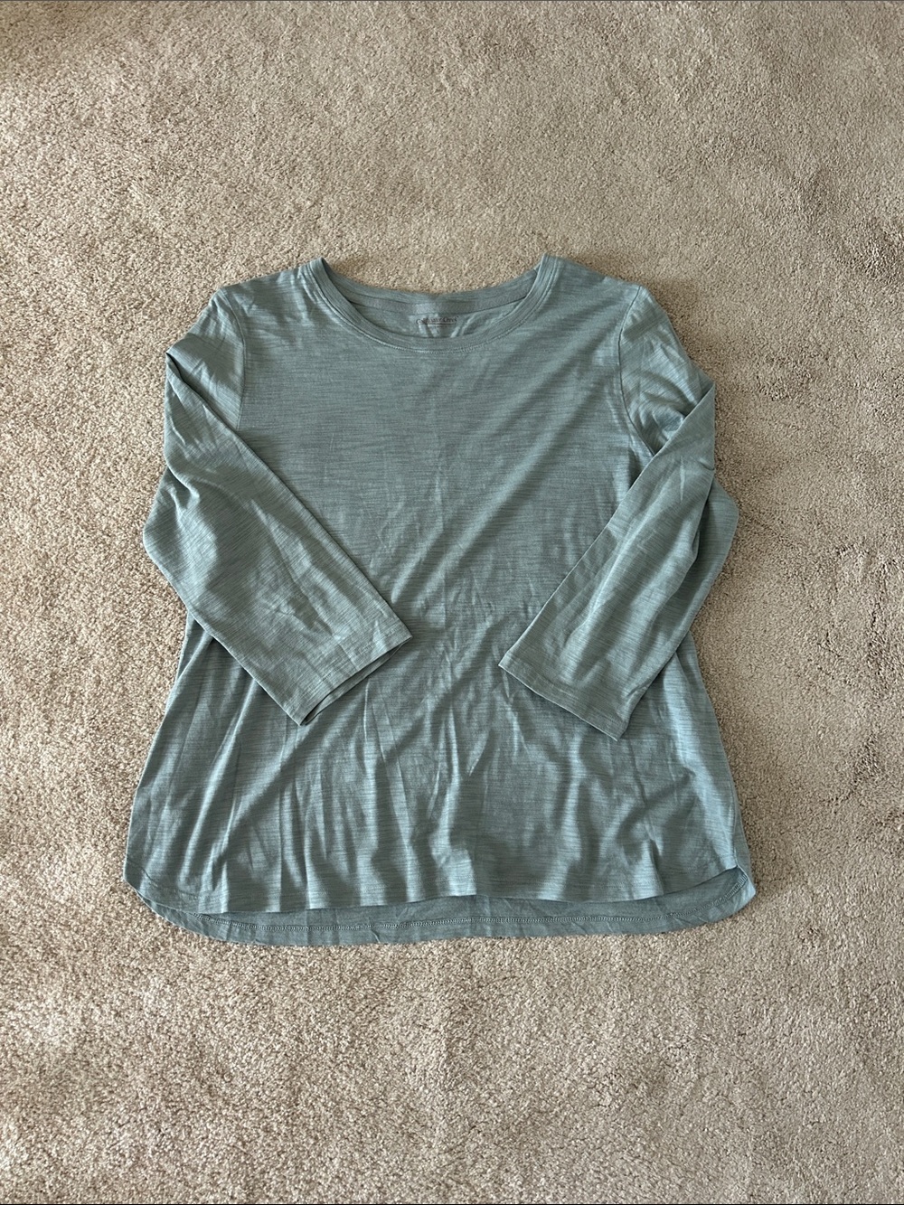 Coldwater Creek Soft Sage Long Sleeve Tee